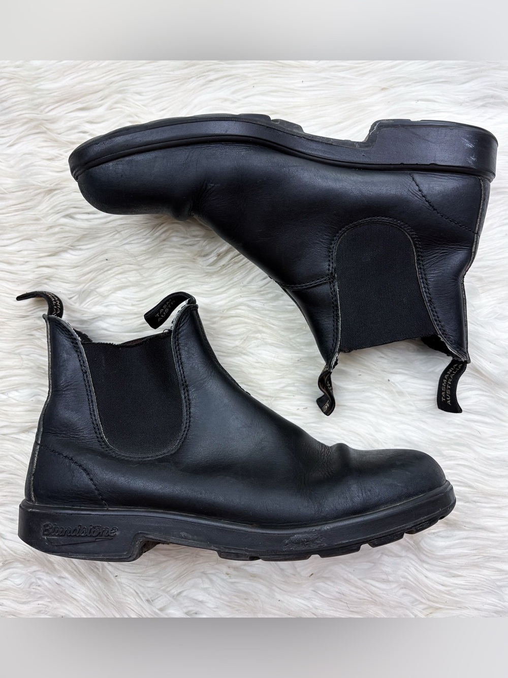 Blundstone 510 Originals Chelsea Boots Black Leather AU 8 Womens 11 Mens 9 As Is